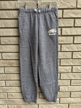 Roots Classic Grey Salt and Pepper Sweatpants Size 12